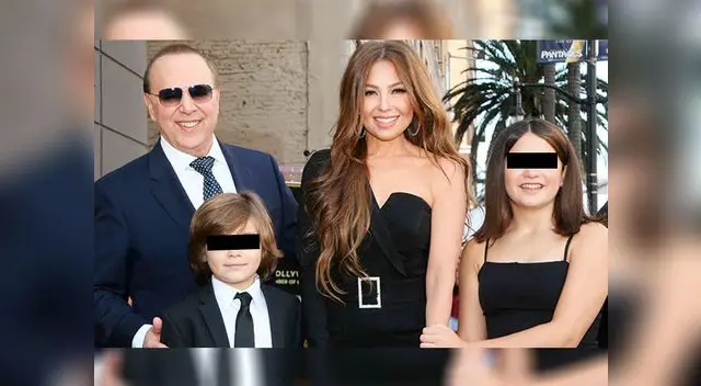 Thalía tiene dos hijos Sabrina y Mateo