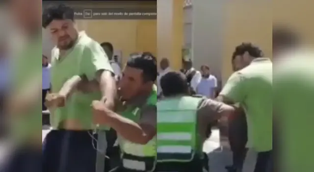 El insólito hecho ocurrió esta mañana.