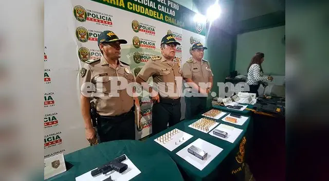 Capturan a peligrosa banda criminal fuertemente armada en el Callao. 