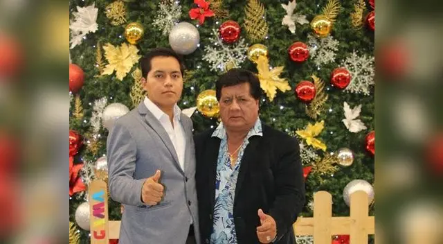 Con su hijo Marcos, su verdadero heredero musical.