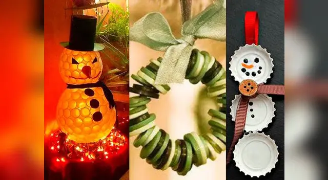 Conoce todos los adornos navideños que puedes hacer con simples artículos 