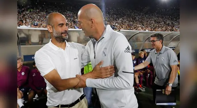 Para Zidane, Guardiola es el mejor entrenador del mundo