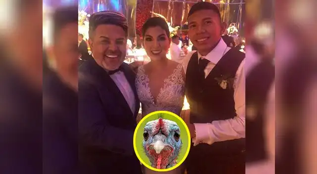 Andres Hurtado les regaló un vale de pavo a los recién casados