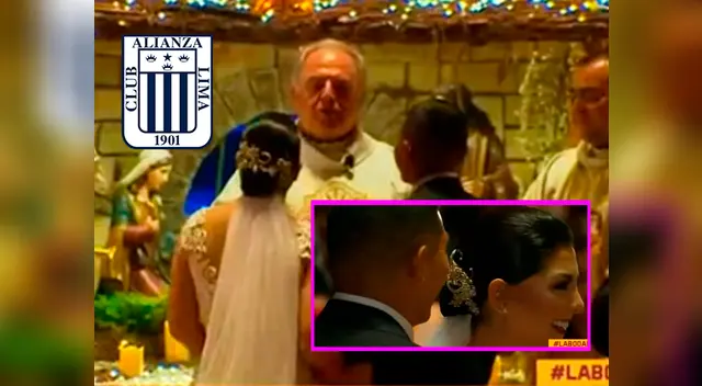 Edison Flores y Ana Siucho se dieron el sí este sábado por la noche