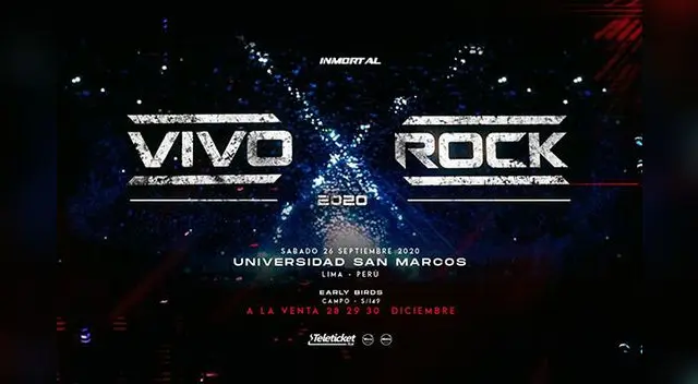 Vivo x el Rock 2020: Entérate de la fecha y precios de las entradas