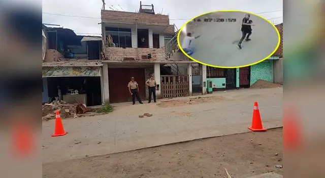 Escena del asesinato de padre de familia en Villa El Salvador