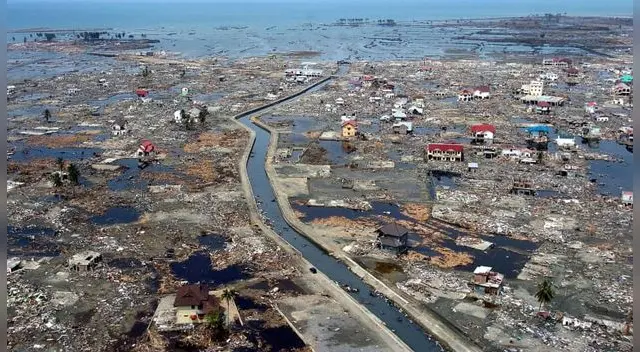 El tsunami provocó daños incalculables en 14 países