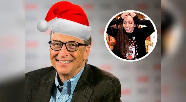 Bill Gates le dijo a la joven que espera hacerle sonreír esta Navidad Bill Gates le dijo a la joven que espera hacerle sonreír esta Navidad