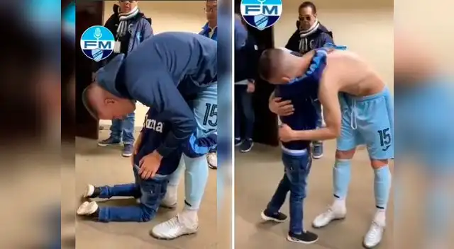 Juan Miguel Callejón no contuvo la emoción y rompió en llanto Juan Miguel Callejón no contuvo la emoción y rompió en llanto