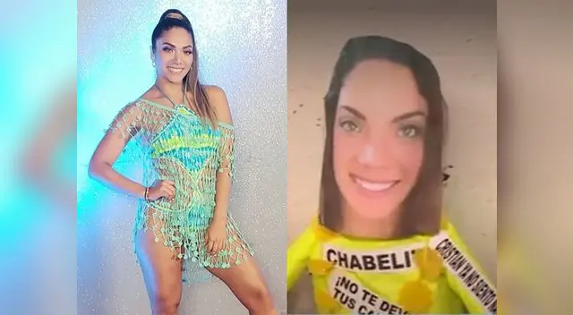 Isabel Acevedo se rie de piñata