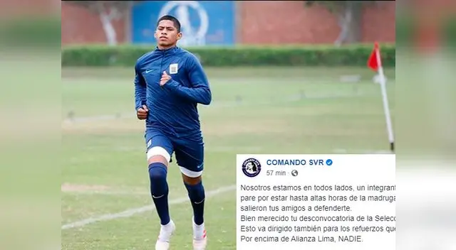 Hinchada de Alianza Lima demuestra su "felicidad" por la desconvocatoria de Quevedo a la selección Hinchada de Alianza Lima demuestra su "felicidad" por la desconvocatoria de Quevedo a la selección