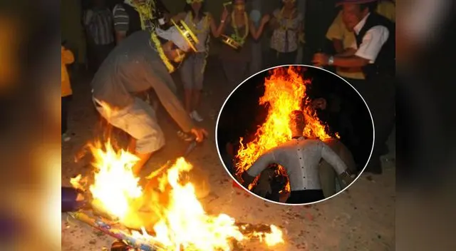 Muñecos son vestidos con ropa vieja y aparatos inservibles