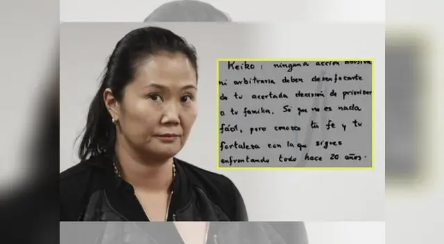 Albeto Fujimori compartió carta con emotivas palabras hacia su hija Keiko [VIDEO]