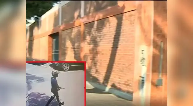 Uno de los delincuentes portaba casco