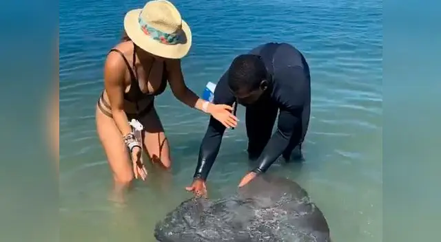 Rosángela Espinoza aprovechó sus vacaciones por Jamaica y no dudó en tener una gran experiencia con los animales