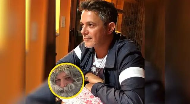 Alejandro Sanz se vistió como uno de los Reyes Magos
