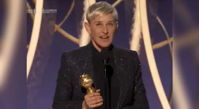 Ellen DeGeneresen recibió emocionada su estatuilla ante la ovación del público
