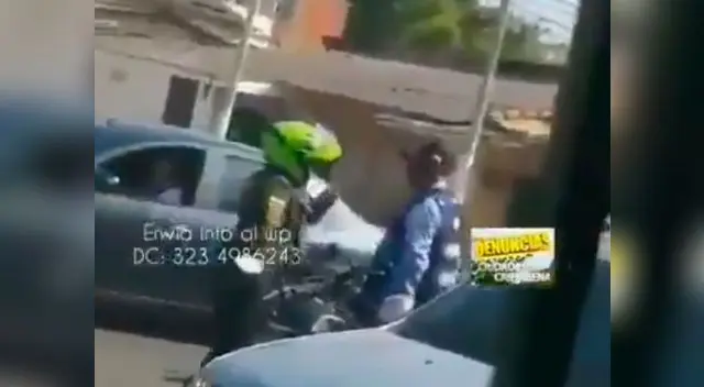 El agente de tránsito recibió todo tipo de elogios al enfrentar a su compañero El agente de tránsito recibió todo tipo de elogios al enfrentar a su compañero