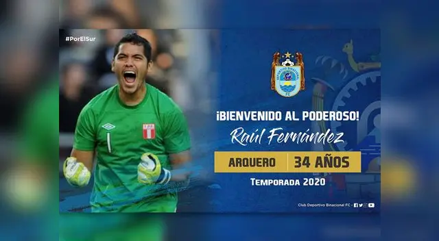 Raúl Fernández volverá a disputar un torneo internacional