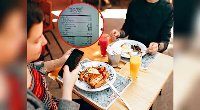 Un cliente ha publicado una foto en redes en las que se puede ver cómo hay un suplemento en su cuenta 