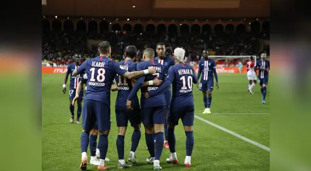 PSG y Mónaco disputaron un intenso partido en el Estadio Luis II | Foto: Paris Saint-Germain