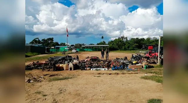 Las maquinarias incautadas por la banda criminal de minería ilegal ascienden a más de 12 millones de soles Las maquinarias incautadas por la banda criminal de minería ilegal ascienden a más de 12 millones de soles