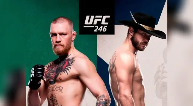 No te pierdas la gran pelea entre McGregor vs. Cerrone por la UFC 246