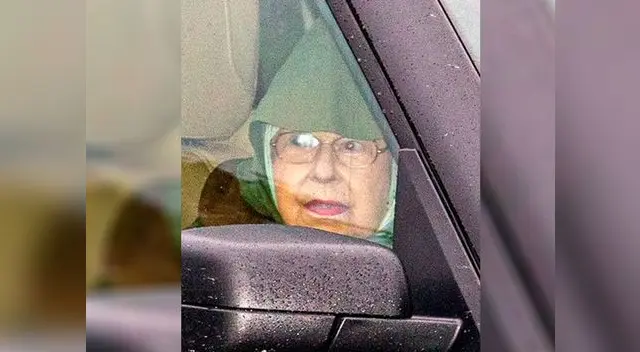 Reina Isabel II fue captada regresando a su casa manejando su camioneta