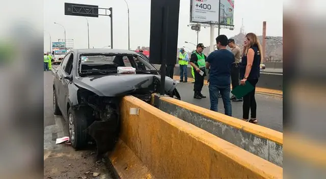 Choque de auto con muro fue letal