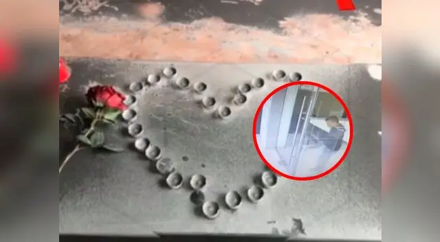 El incendio se habría originado por unas velas acomodadas en forma de corazón que estaban en el departamento de la simpatizante de Guzmán