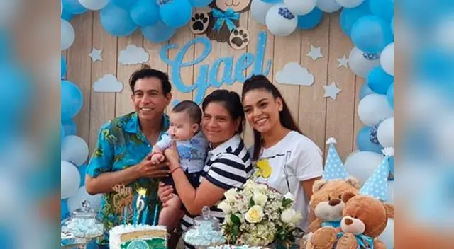 La madre del bebé, Miluska Jacome, compartió las tiernas imágenes de la celebración al lado de Ernesto Pimentel