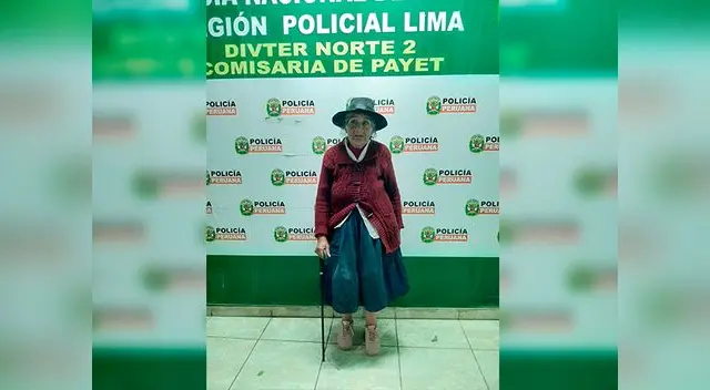 Ayúdamos a que Gregoria regrese a su hogar. Si conoces algún dato de ella comunícate con la PNP