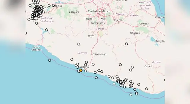 El primer movimiento sísmico ocurrió a las 17:17 escala de Richter de 5.1 El primer movimiento sísmico ocurrió a las 17:17 escala de Richter de 5.1