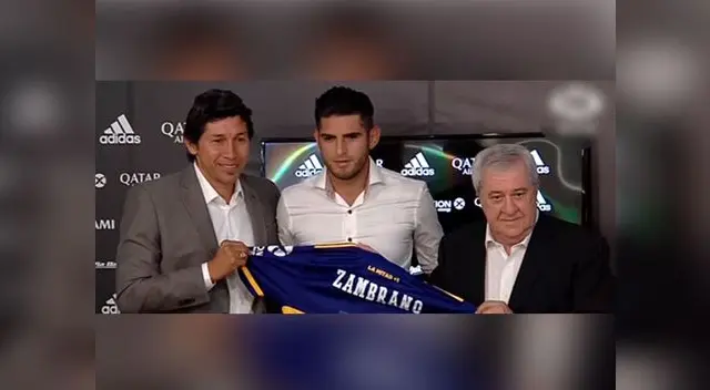 Carlos Zambrano, el defensa peruano, se mostró muy emocionado por su incorporación al Boca Juniors Carlos Zambrano, el defensa peruano, se mostró muy emocionado por su incorporación al Boca Juniors
