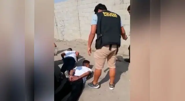  Policía Nacional del Perú capturó a tres sujetos vinculados a la extorsión y tráfico de drogas