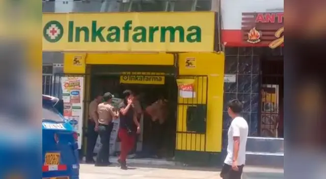 Frustran asalto a Inkafarma en Los Olivos