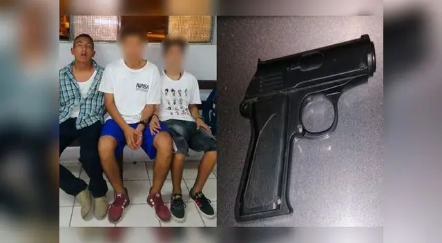 Utilizaban arma de juguete para asaltar a quienes se les cruzaba en el camino