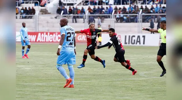 Una escena de celebración del Melgar que se repitió cuatro veces