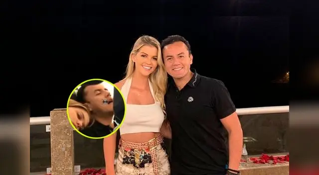 Brunella Horna y Richard Acuña siempre se muestra muy enamorados