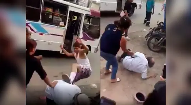 En el intento de escapar del lugar el ómnibus intentó atropellar a una persona