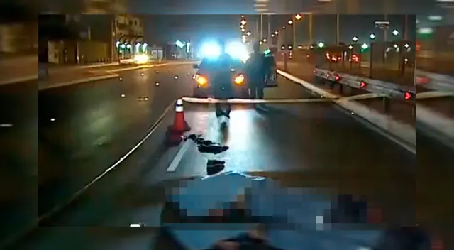 Víctima en la vía de Néstor Gambetta