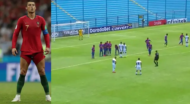 Mala ejecución de tiro libre generó las risas de los usuarios en las redes sociales