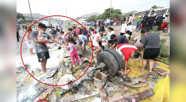 No es la primera vez que este tipo de acciones ocurren después de un accidente. Foto: El Comercio. No es la primera vez que este tipo de acciones ocurren después de un accidente. Foto: El Comercio.