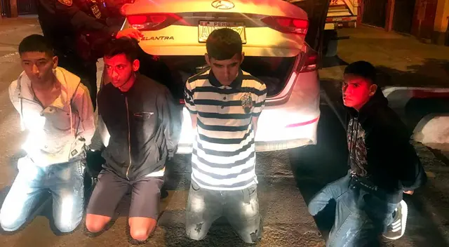 Los sujetos, serán denunciados por el delito contra el patrimonio y robo agravado en banda. Los sujetos, serán denunciados por el delito contra el patrimonio y robo agravado en banda.