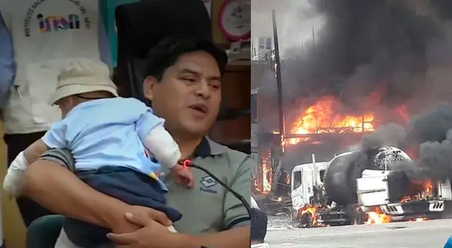 Dan de alta a bebé que estuvo en la deflagración de Villa El Salvador. Dan de alta a bebé que estuvo en la deflagración de Villa El Salvador.