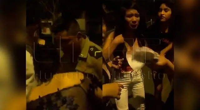 PNP golpea a su pareja al interior de patrullero