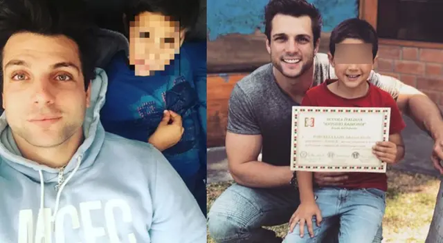 Nicola Porcella se divierte con su hijo en las redes sociales. Nicola Porcella se divierte con su hijo en las redes sociales.