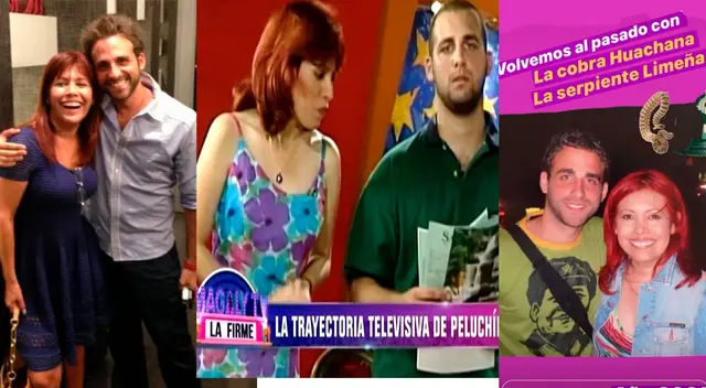 Peluchín y Magaly hace quince años. Peluchín y Magaly hace quince años.