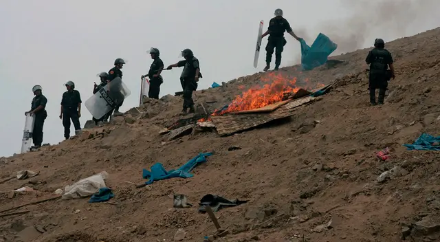 Ministerio Público logró que se dicte prisión contra una banda de invasores de terrenos en Ate