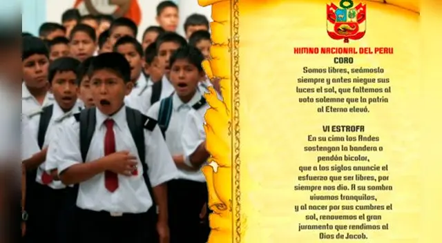 Inician campaña para que se deje de cantar la sexta estrofa del Himno Nacional